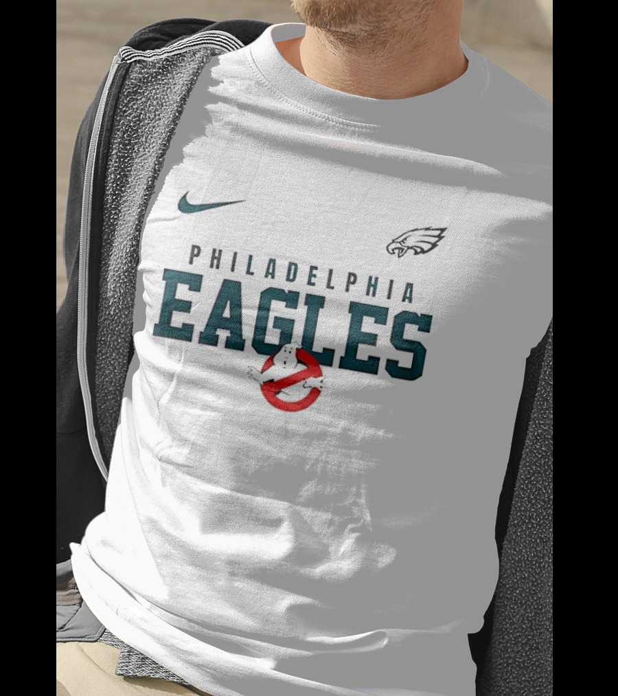 Philadelphia Eagles Ghostbusters Nike Collaboration Who Ya Gonna Call T-Shirt