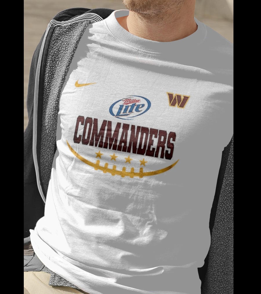 Miller Lite Washington Commanders Nike Collaboration T-Shirt
