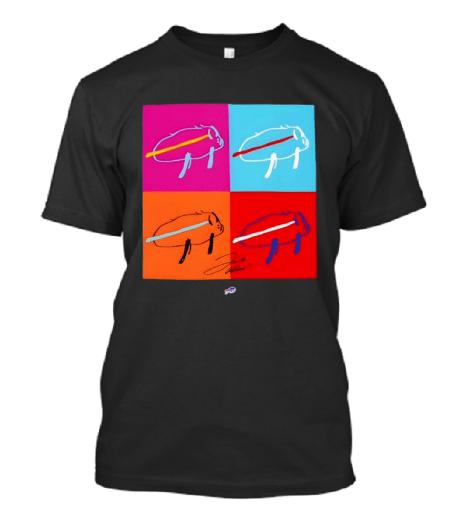 New Era Buffalo Bills Multi Color Billustration Pop T-Shirt