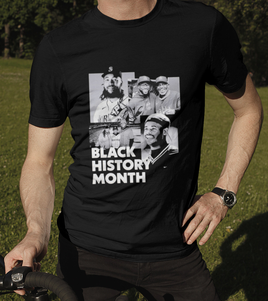 Seattle Mariners Ken Griffey Jr Black History Month Celebration T-Shirt