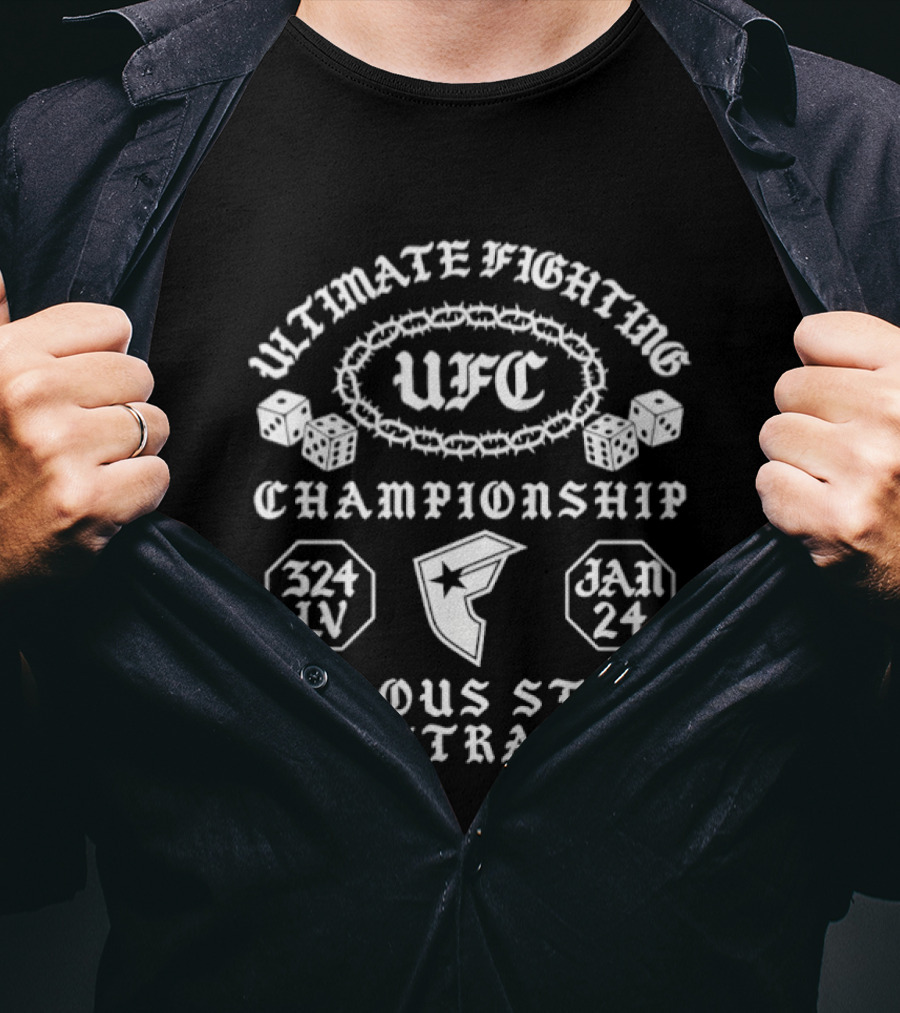 Ultimate Fighting Championship UFC 324 IV Famous Stars & Straps Jan 24 T-Shirt