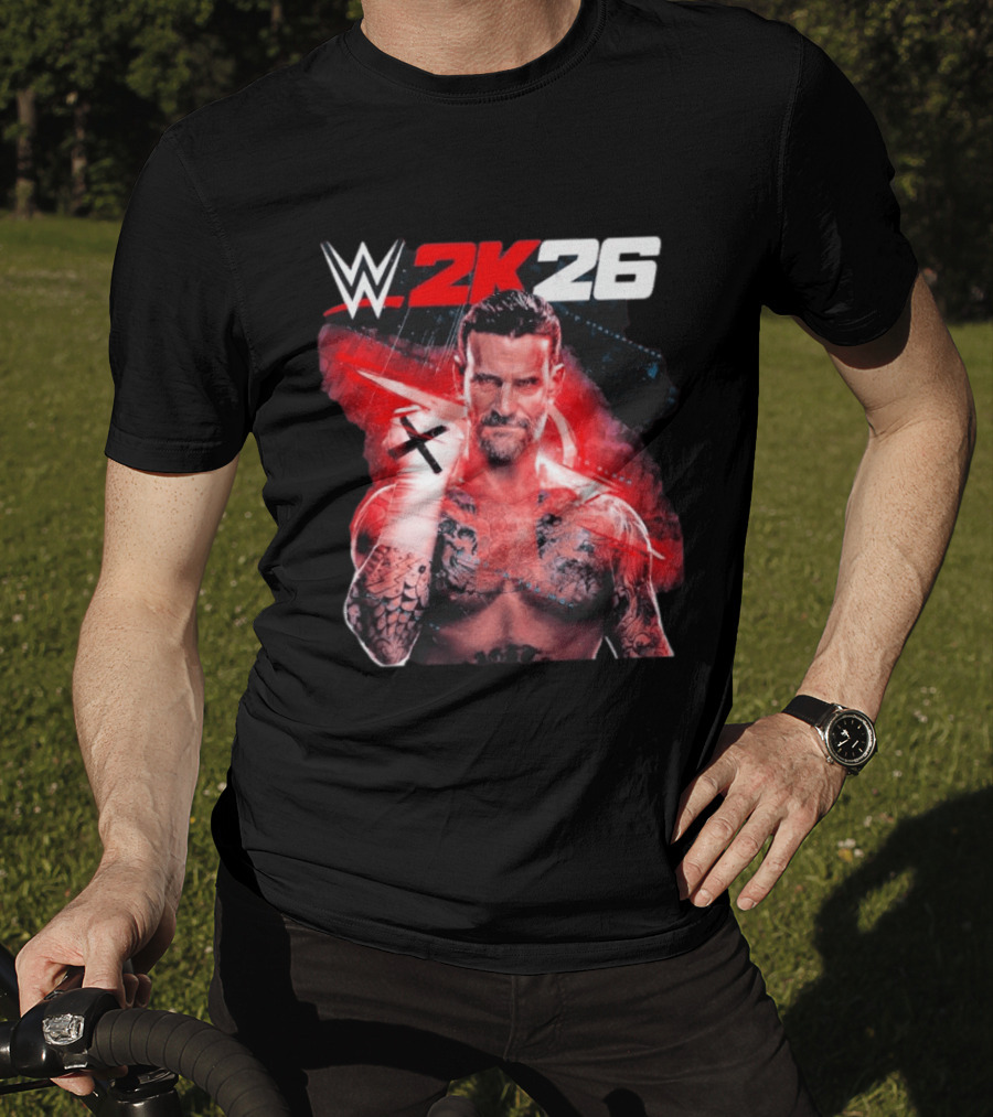 WWE 2K26 CM Punk Best In The World Cover Star Edition T-Shirt