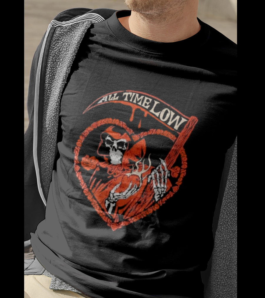 All Time Low Reaper Heart Valentine 2026 T-Shirt