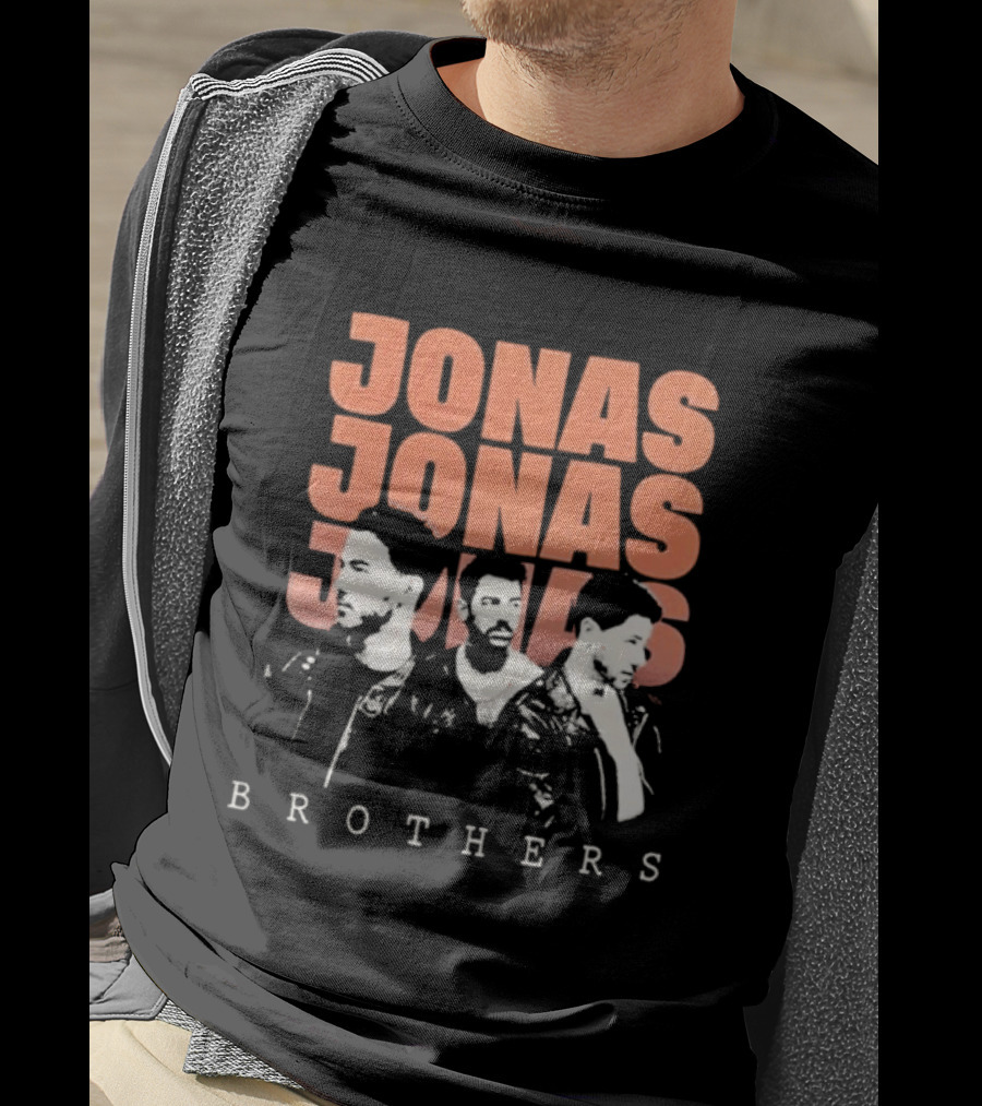 Jonas Brothers Repetitive Text Fan T-Shirt