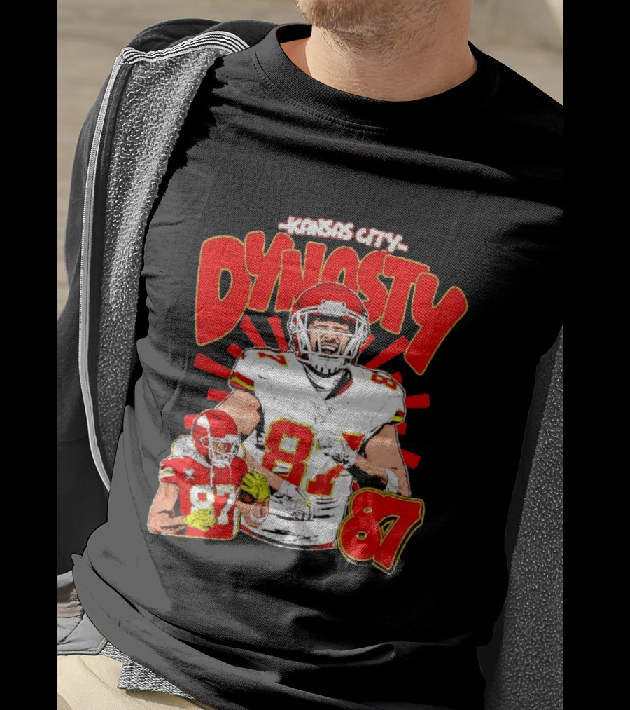 Kansas City Dynasty 87 Kelce Football Legacy T-Shirt