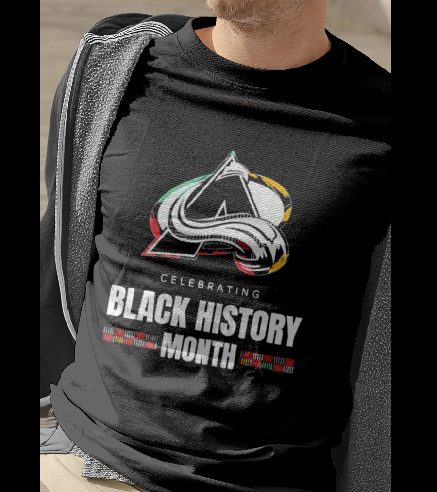 Celebrating Black History Month Colorado Avalanche T-Shirt