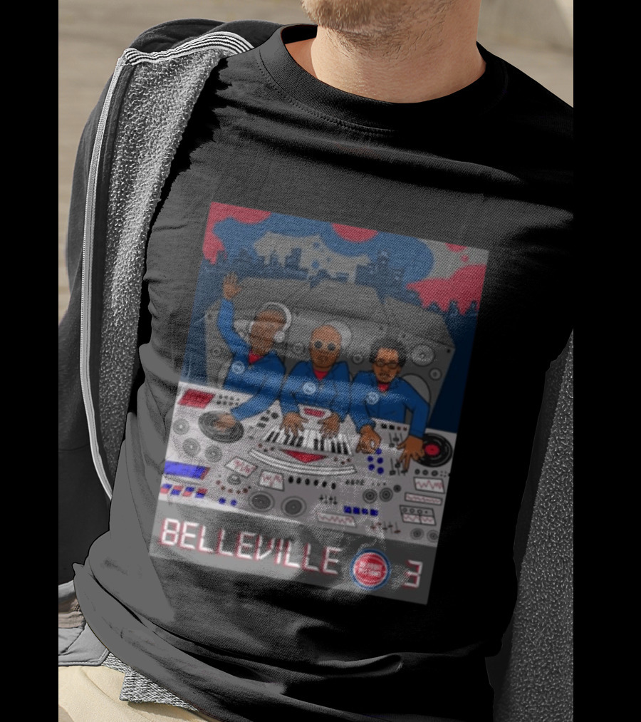 Belleville 3 Detroit Pistons Music T-Shirt