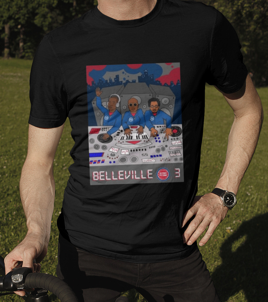 Belleville 3 Detroit Pistons Music T-Shirt