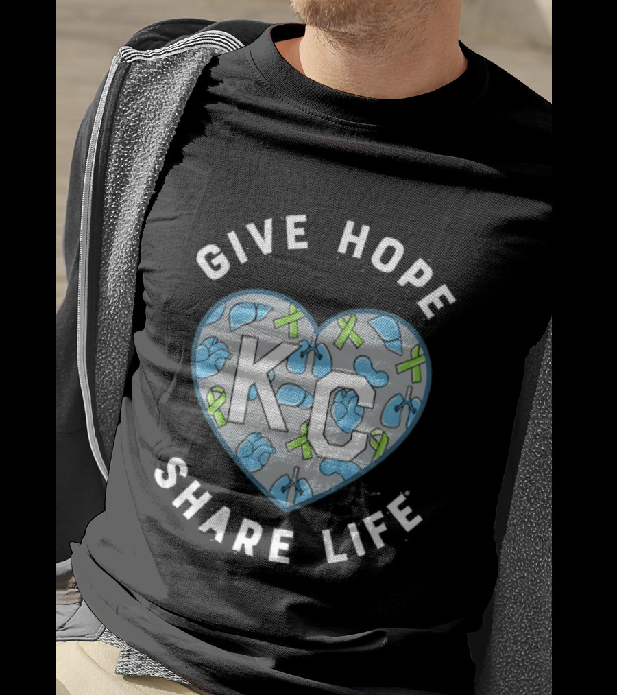 Midwest Transplant 2026 KC Heart Give Hope Share Life T-Shirt