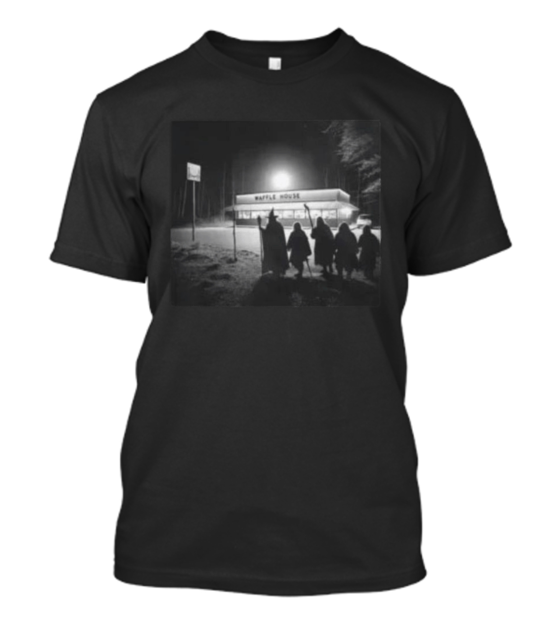 Fellowship Of The Rings Meets Waffle House Adventure T-Shirt