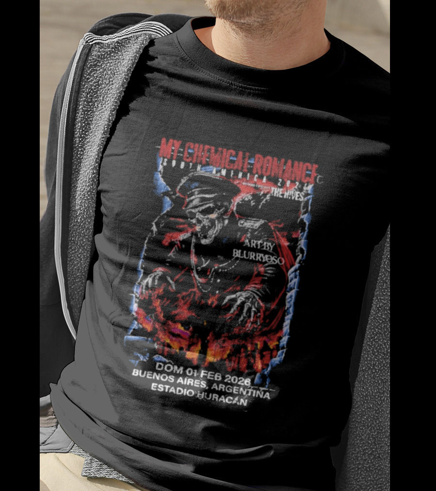 My Chemical Romance Buenos Aires Argentina February 2026 Buenos Aires Estadio Huracán T-Shirt