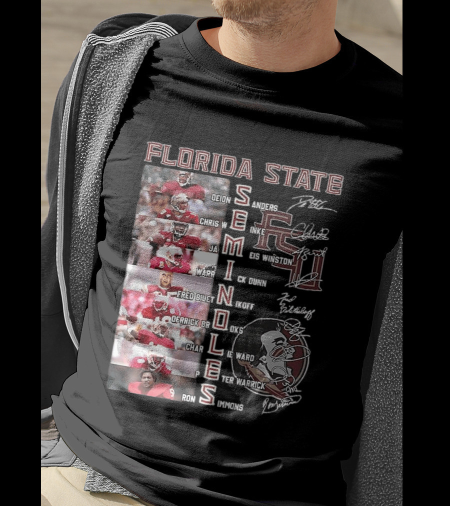 FSU Seminoles Football Player College Name And Thank You For The Memories T-Shirt