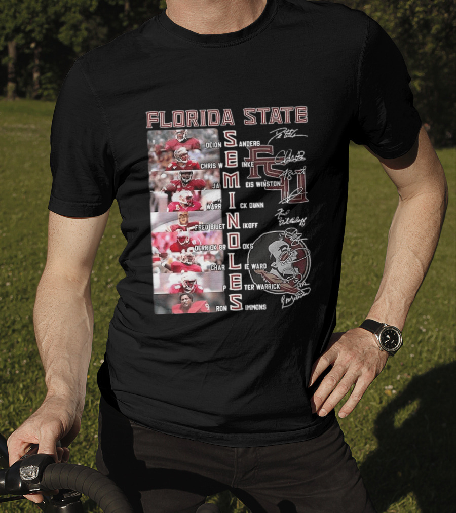 FSU Seminoles Football Player College Name And Thank You For The Memories T-Shirt