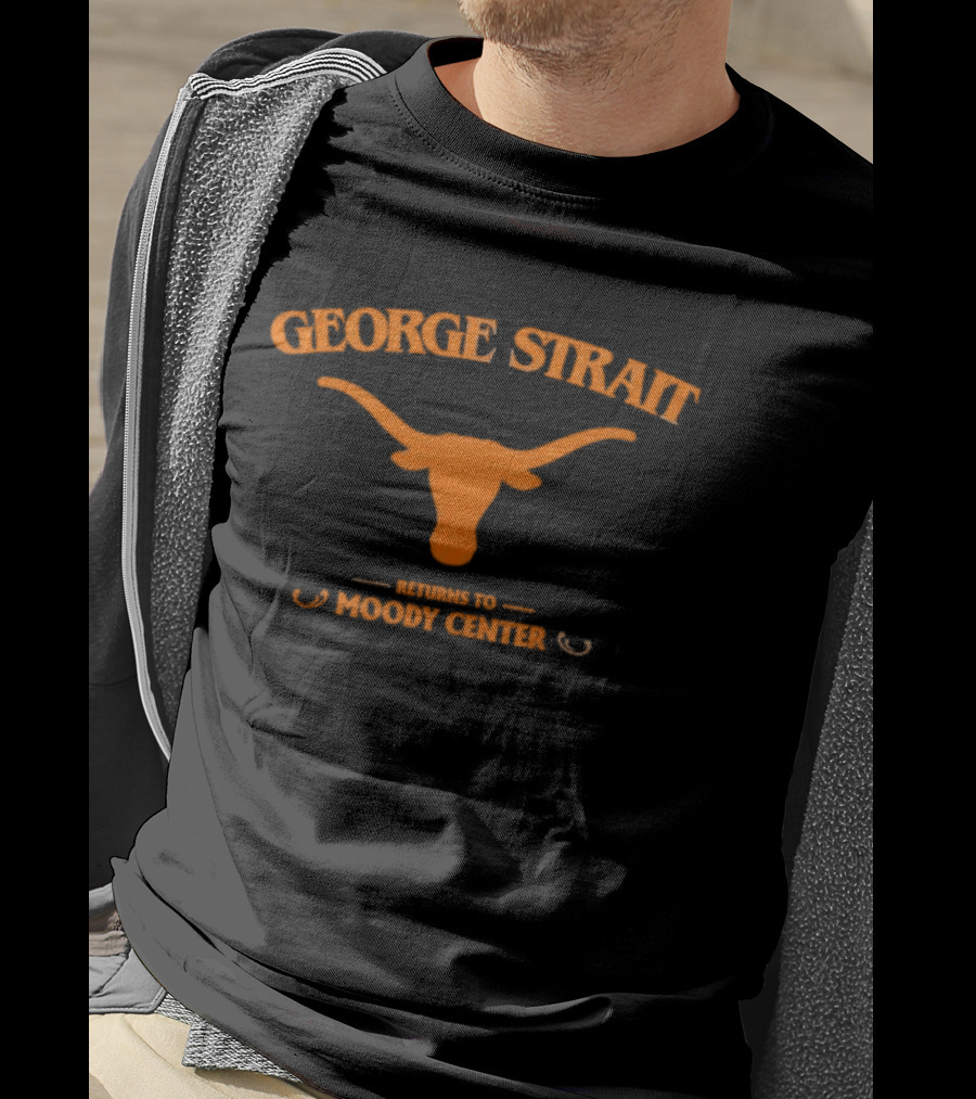 George Strait Longhorn Iconography Moody Center Return Event T-Shirt
