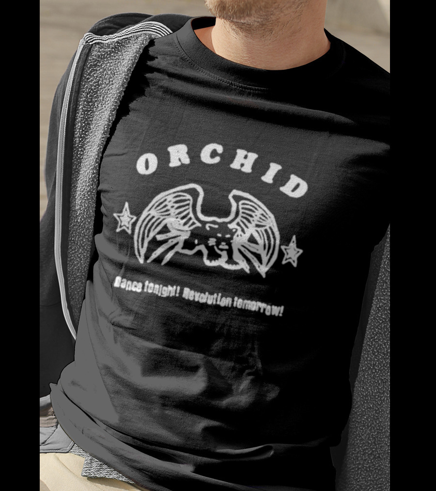 Orchid Wings Stars Dance Tonight Revolution Tomorrow T-Shirt
