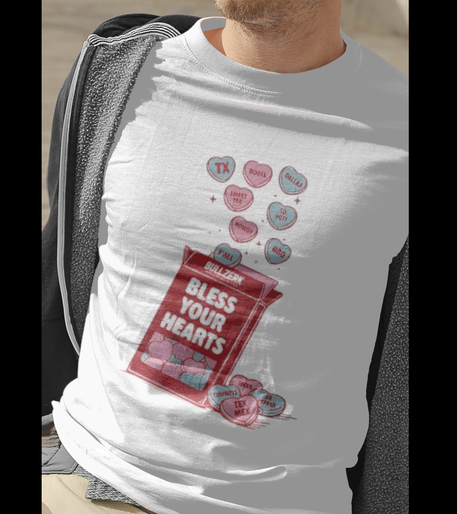 Bless Your Hearts Y'all Texas BBQ Tacos Tex Mex Rodeo Cowboys Sweet Tea Country T-Shirt