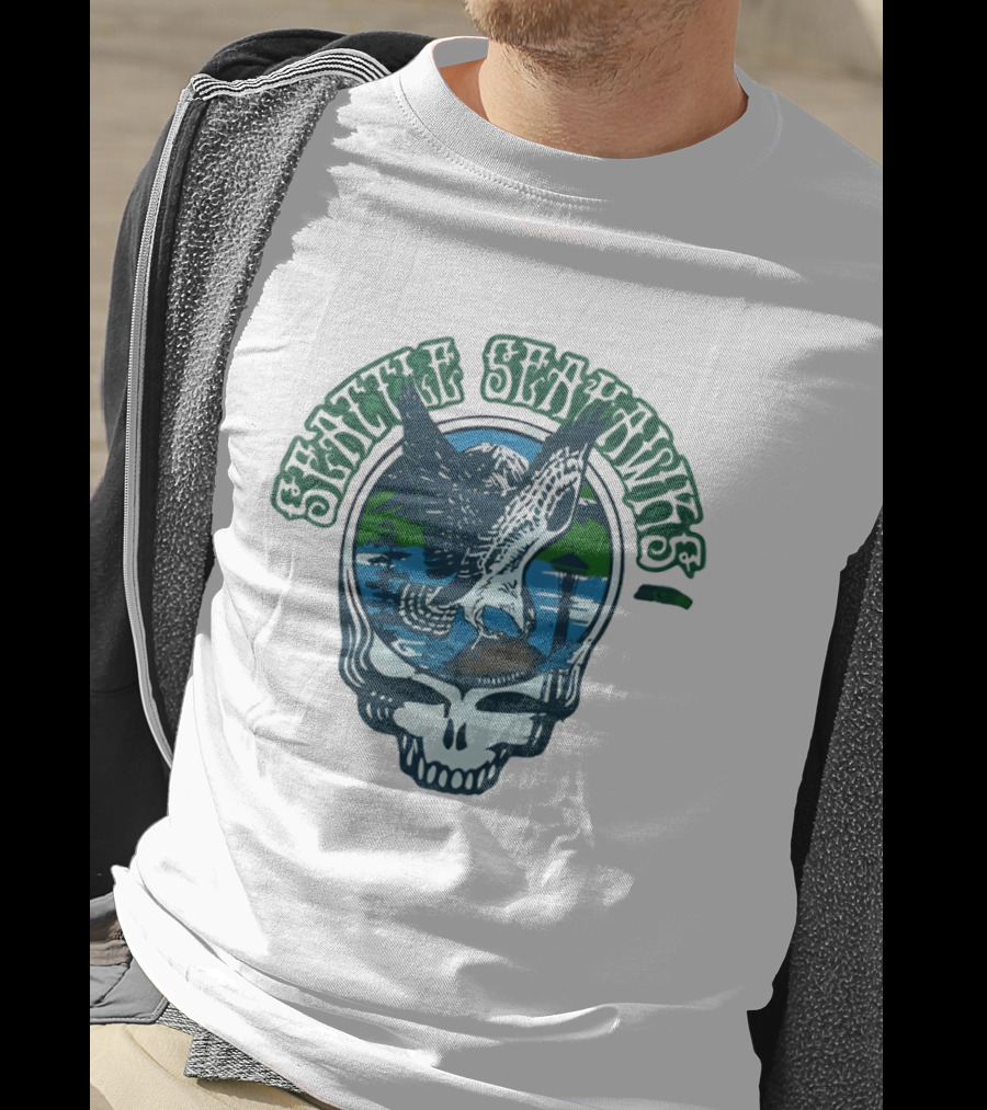 Seattle Seahawks Grateful Dead Steal Your Face Eagle T-Shirt