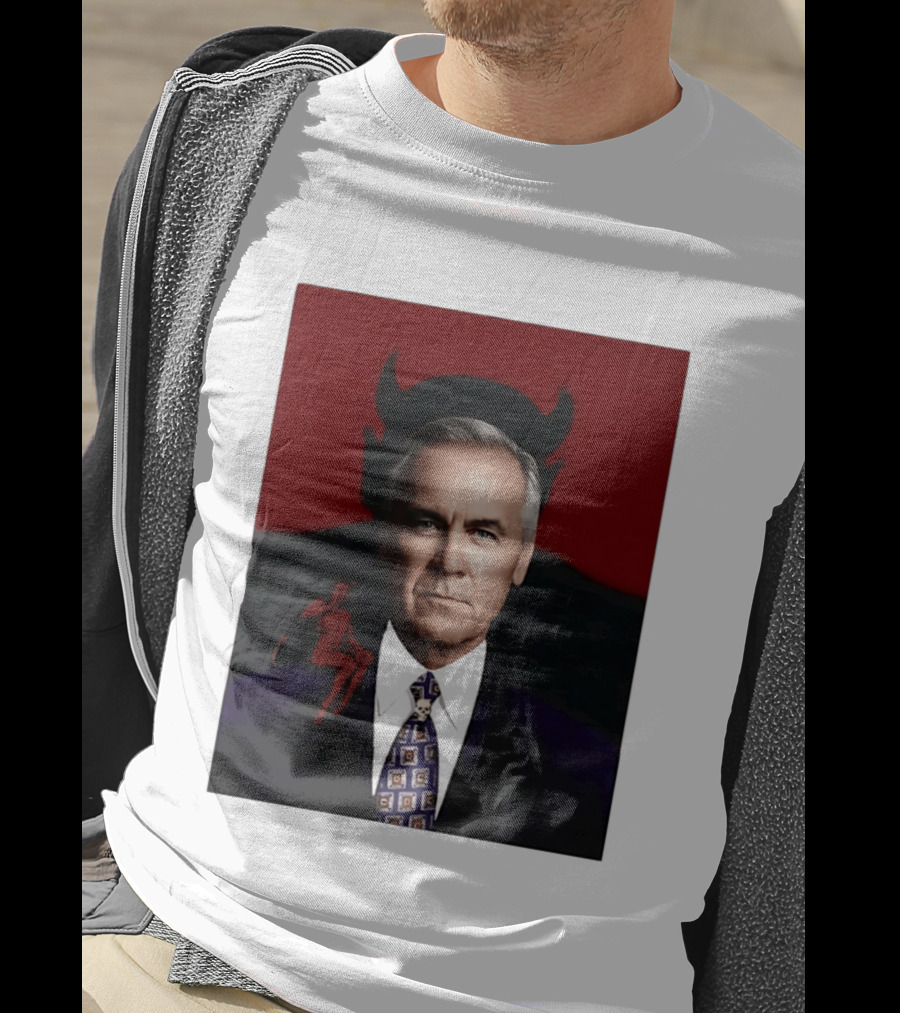 Mark Carney Devil Horns Red T-Shirt