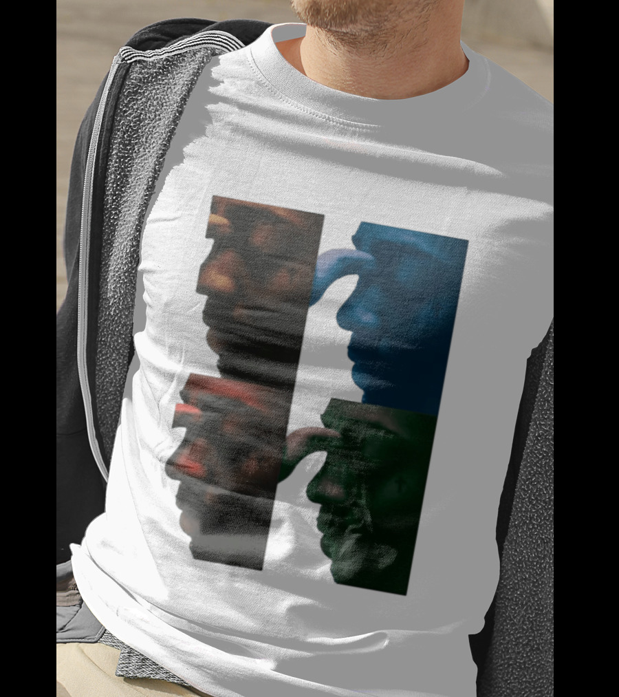 Brent Faiyaz Album Cover Cross Tattoo Four Panel Side Profile T-Shirt