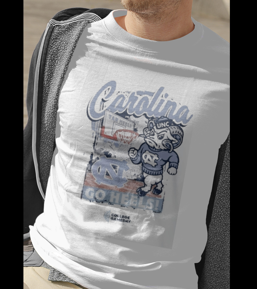 Carolina Tar Heels UNC Basketball Go Heels College Gameday T-Shirt
