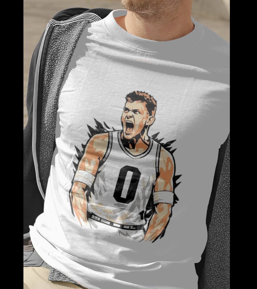 Jaxon Kohler Michigan State Spartans Basketball Big Face Number 0 T-Shirt