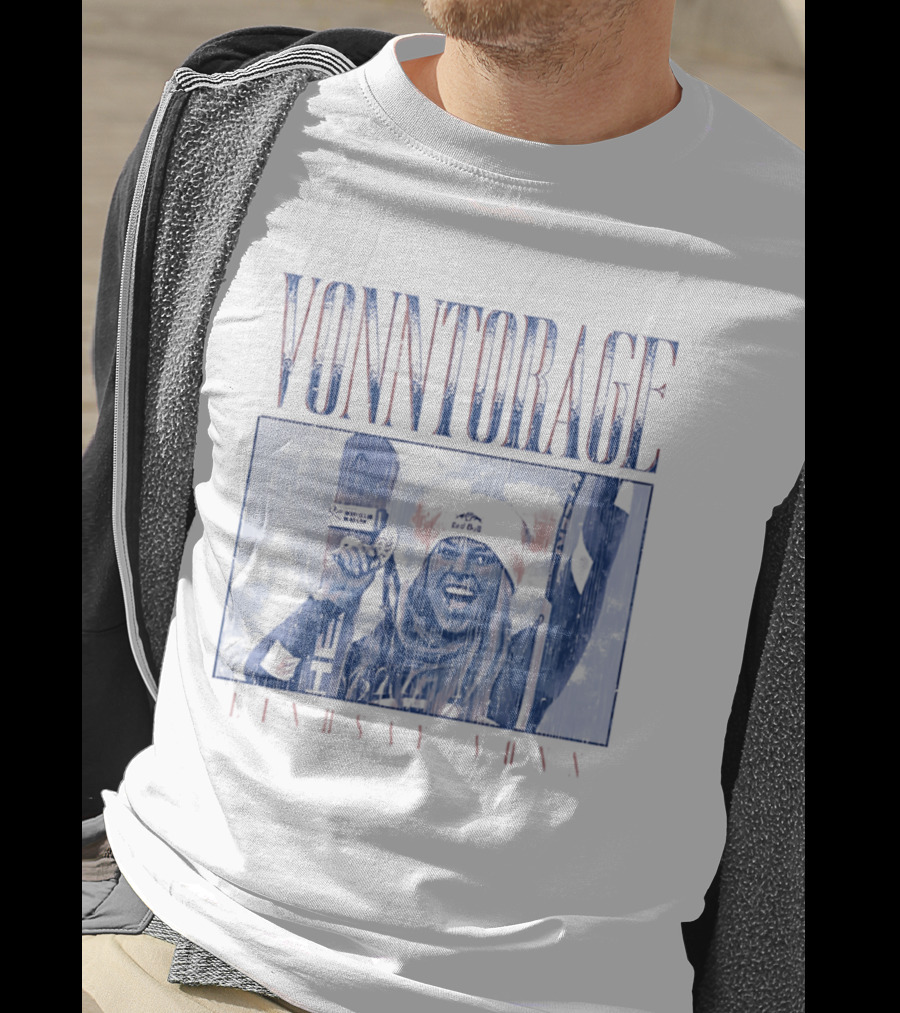 VONNtorage Lindsey Vonn Skiing Championship Fan Gear T-Shirt