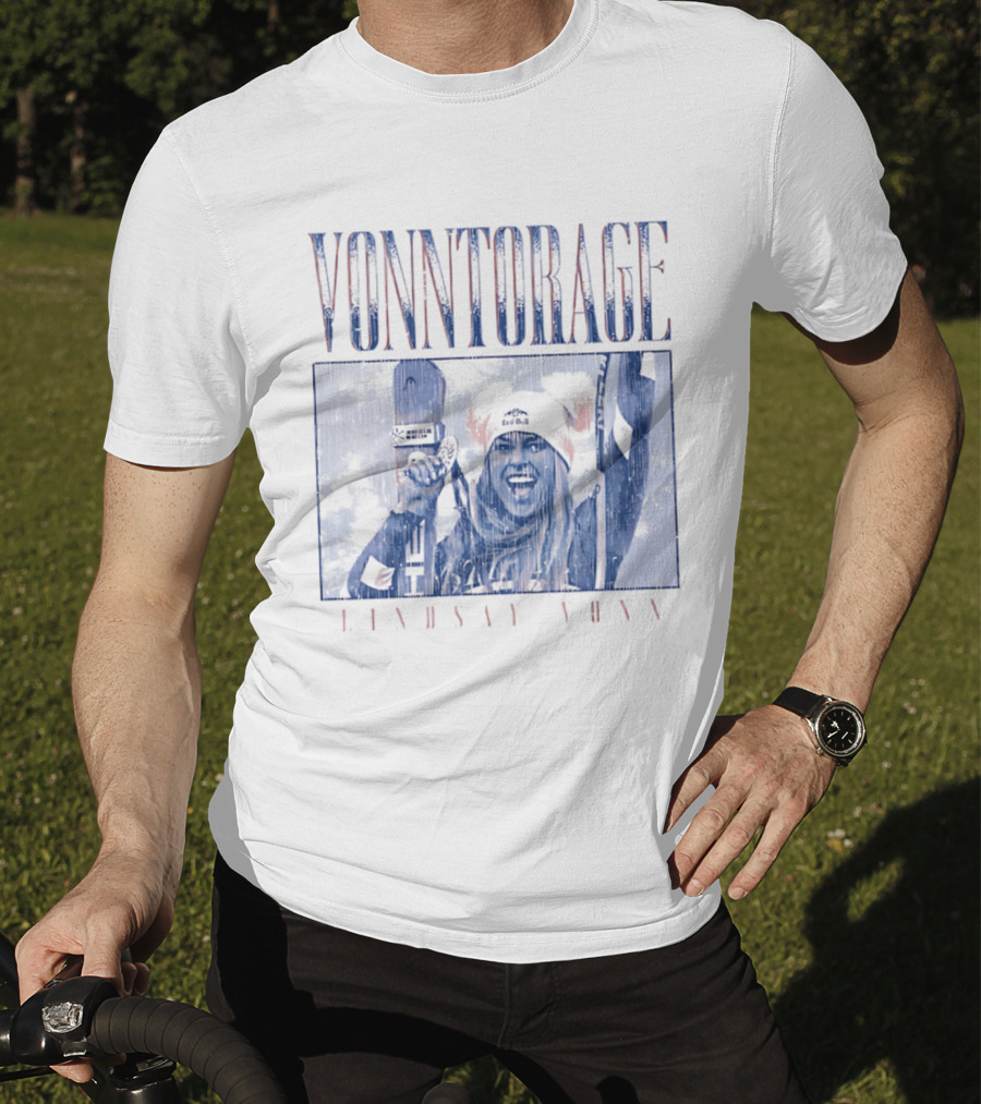 VONNtorage Lindsey Vonn Skiing Championship Fan Gear T-Shirt