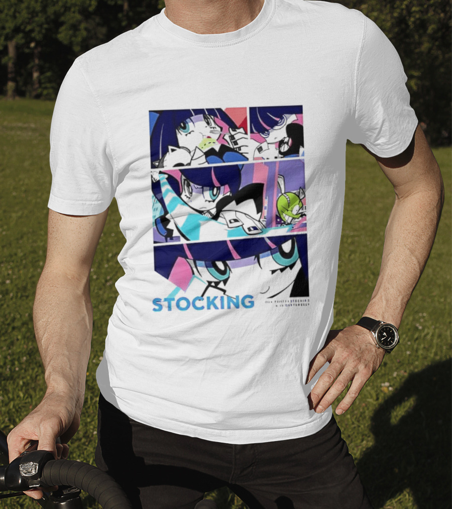 Panty & Stocking With Garterbelt Anime Stocking Anarchy Comic Strip T-Shirt