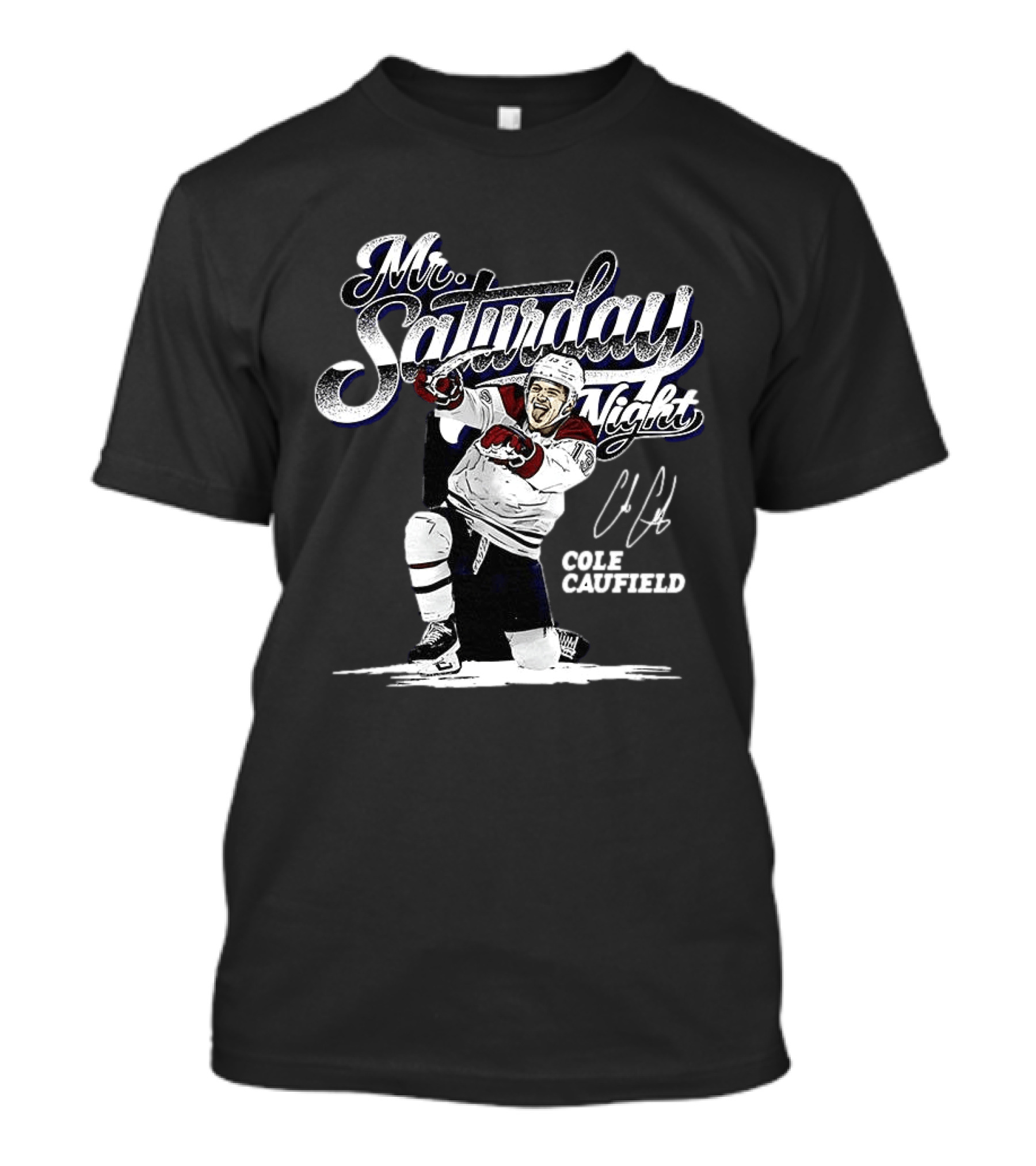 Mr. Saturday Night Cole Caufield Montreal Canadiens NHL T-Shirt
