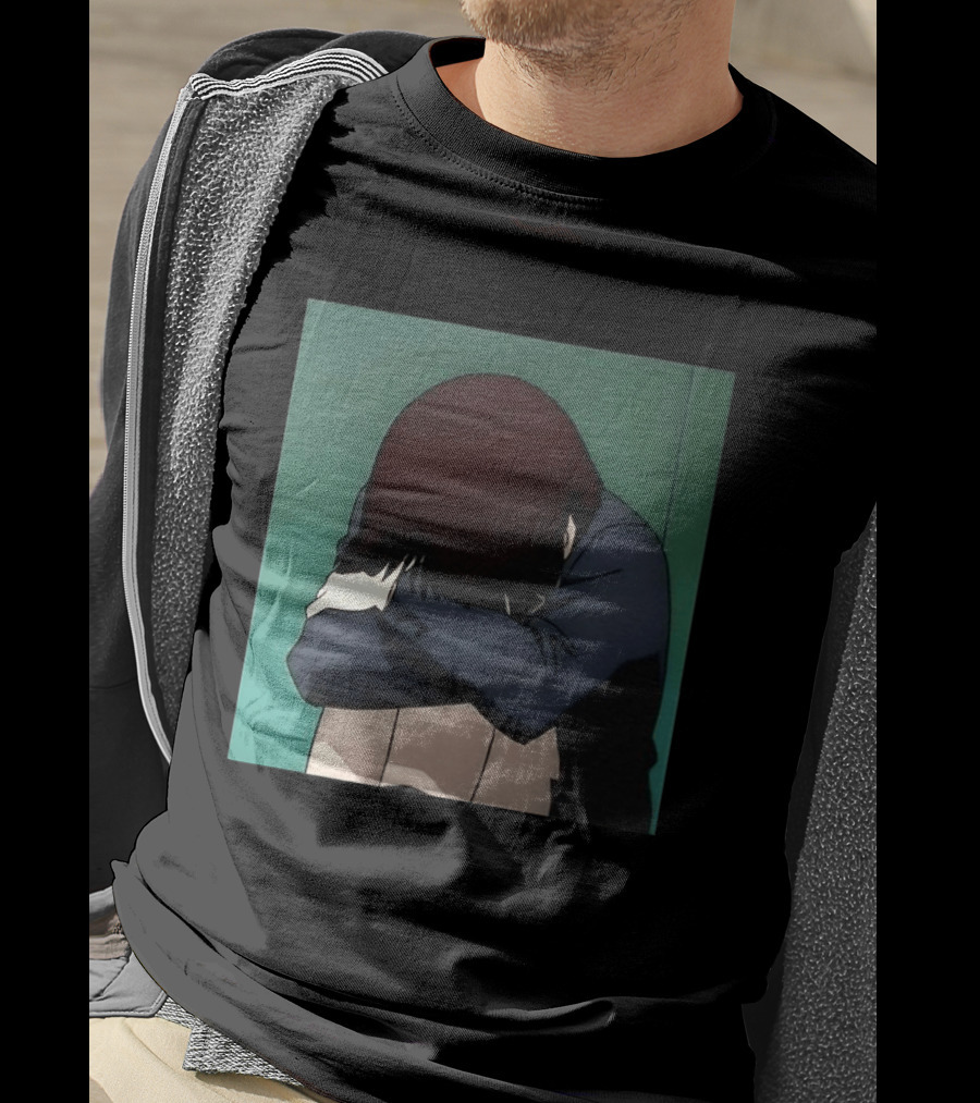 Lain Iwakura Sad Girl In Serial Experiments Lain Anime Iconic Scene T-Shirt