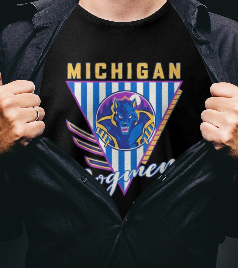 Michigan Dogmen Bimm Ridder Navy Vintage Sports T-Shirt