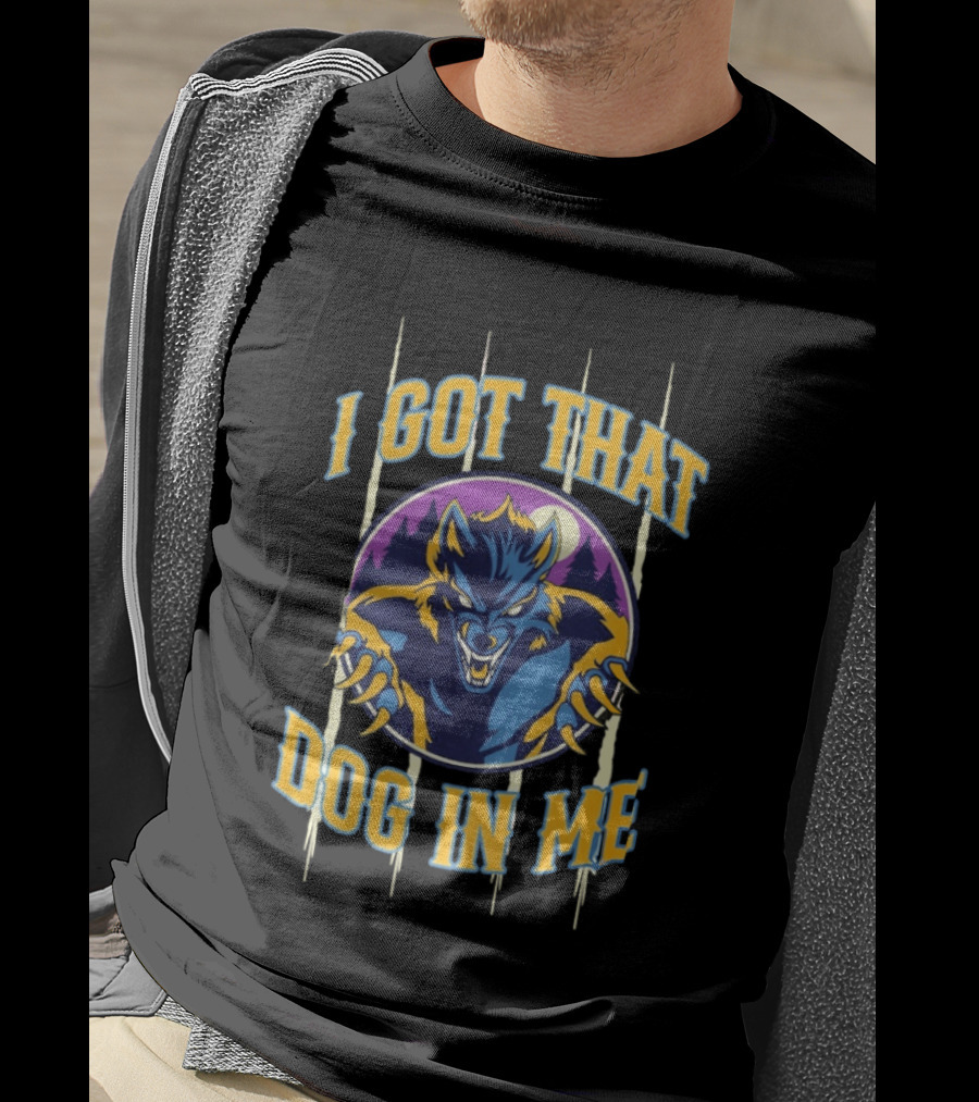 Michigan Dogmen I Got That Dog In Me Werewolf Moon Forest T-Shirt