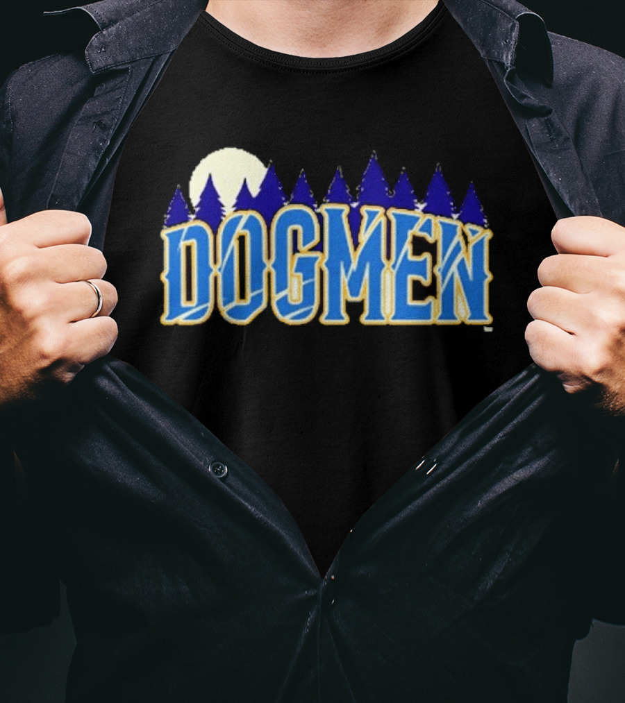 Michigan Dogmen Midnight Forest Wordmark T-Shirt