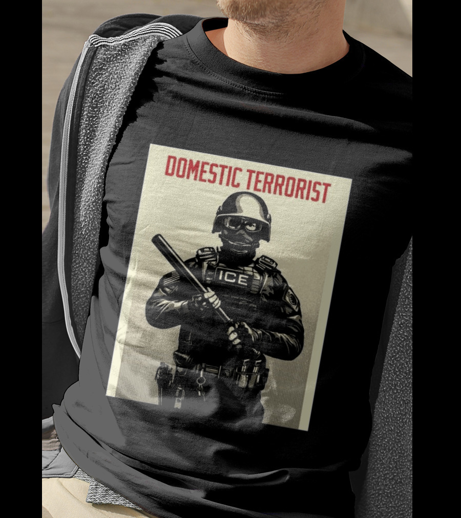 Domestic Terrorist ICE Projection Mirror T-Shirt
