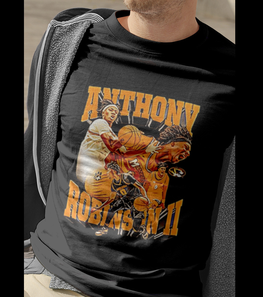 Anthony Robinson II Mizzou Tigers Basketball Player Iconic Moment T-Shirt