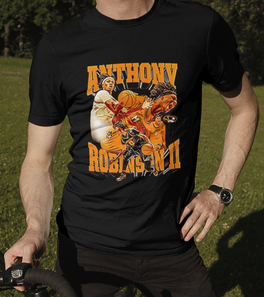 Anthony Robinson II Mizzou Tigers Basketball Player Iconic Moment T-Shirt