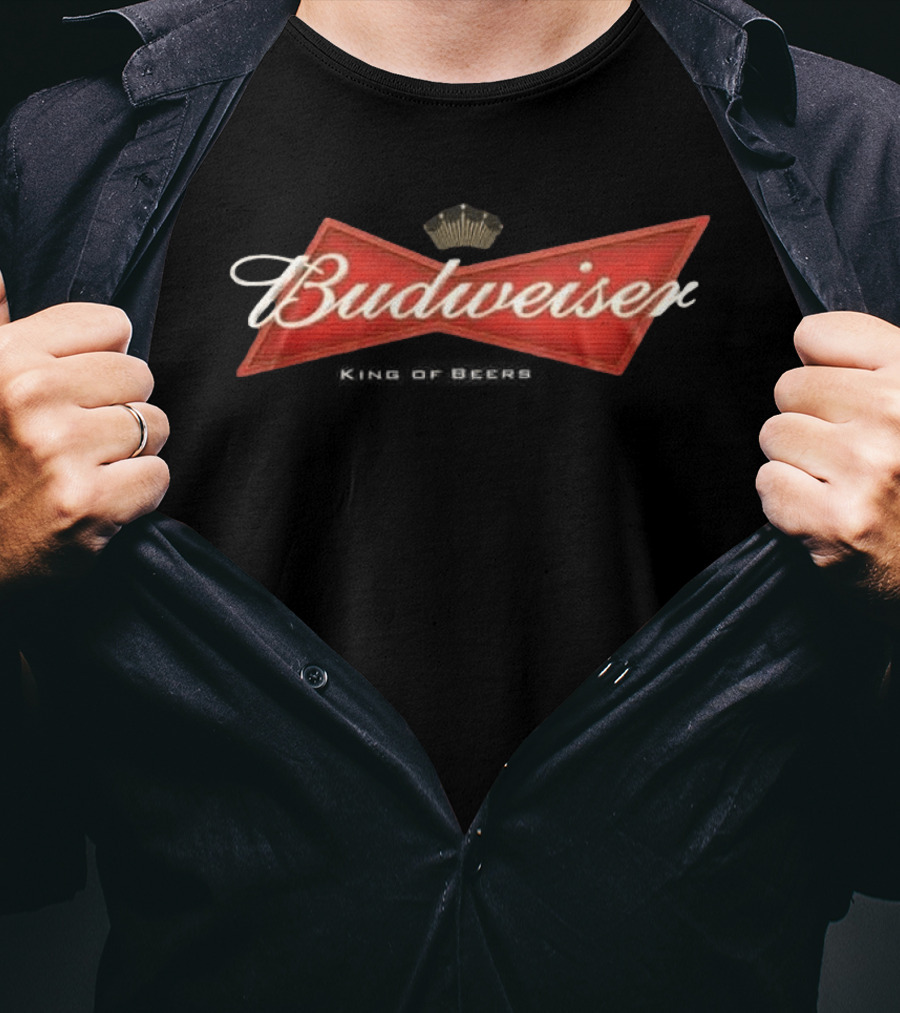 Budweiser Anniversary 150 Years King Of Beers Red Bowtie T-Shirt
