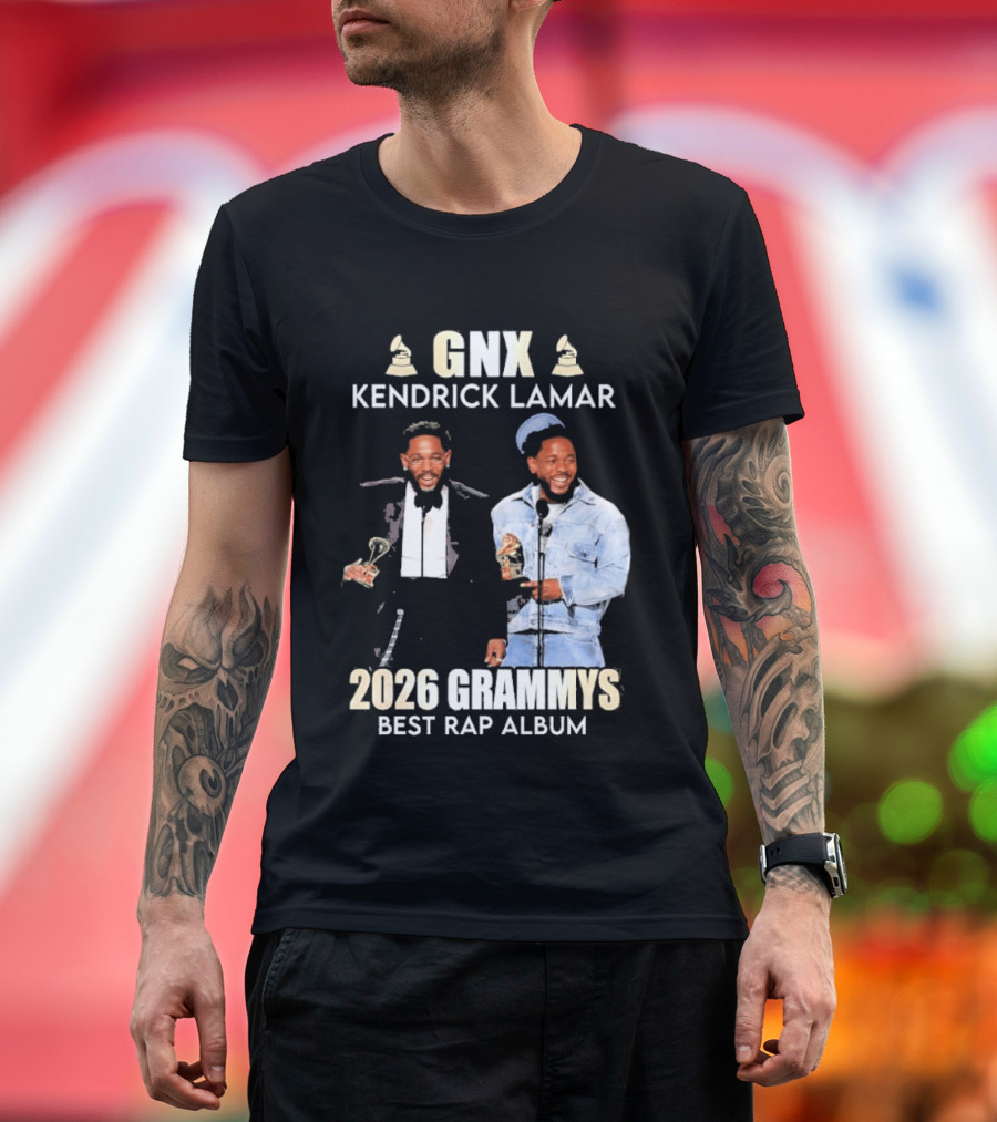 Kendrick Lamar GNX 2026 Grammys Best Rap Album T-Shirt