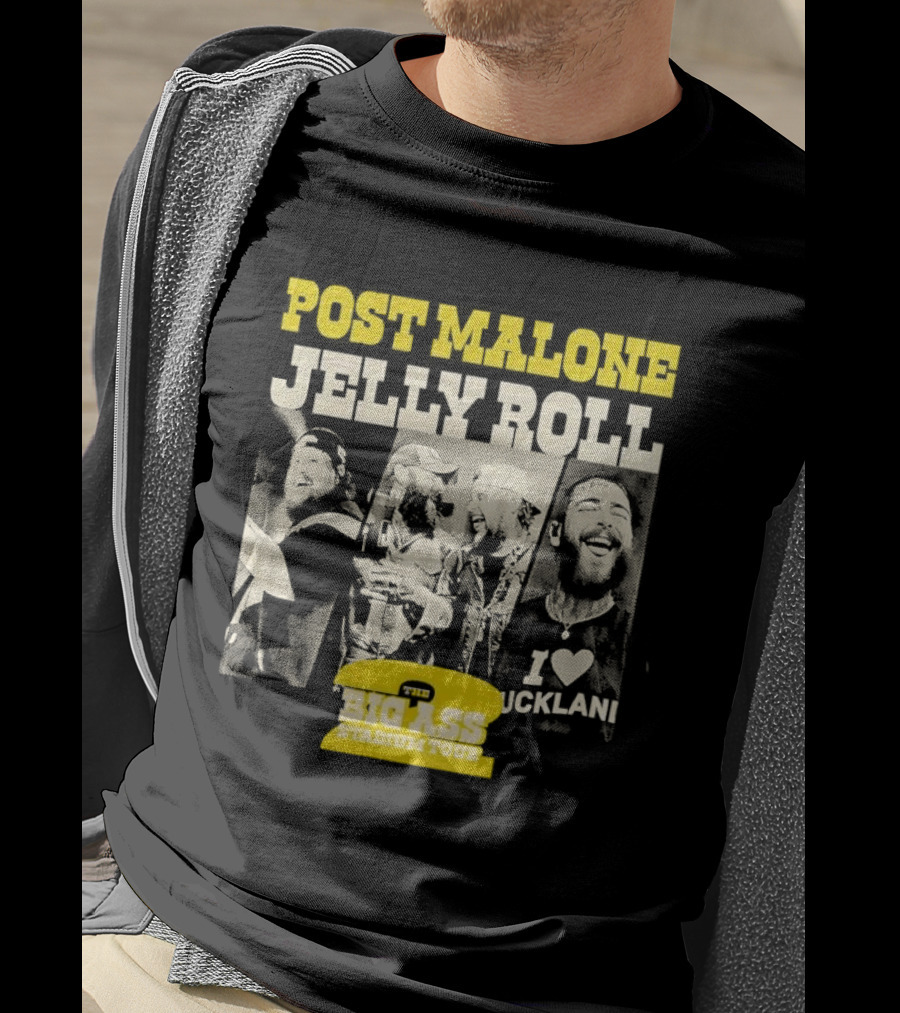 Post Malone Jelly Roll Big Ass Stadium Tour Part 2 T-Shirt