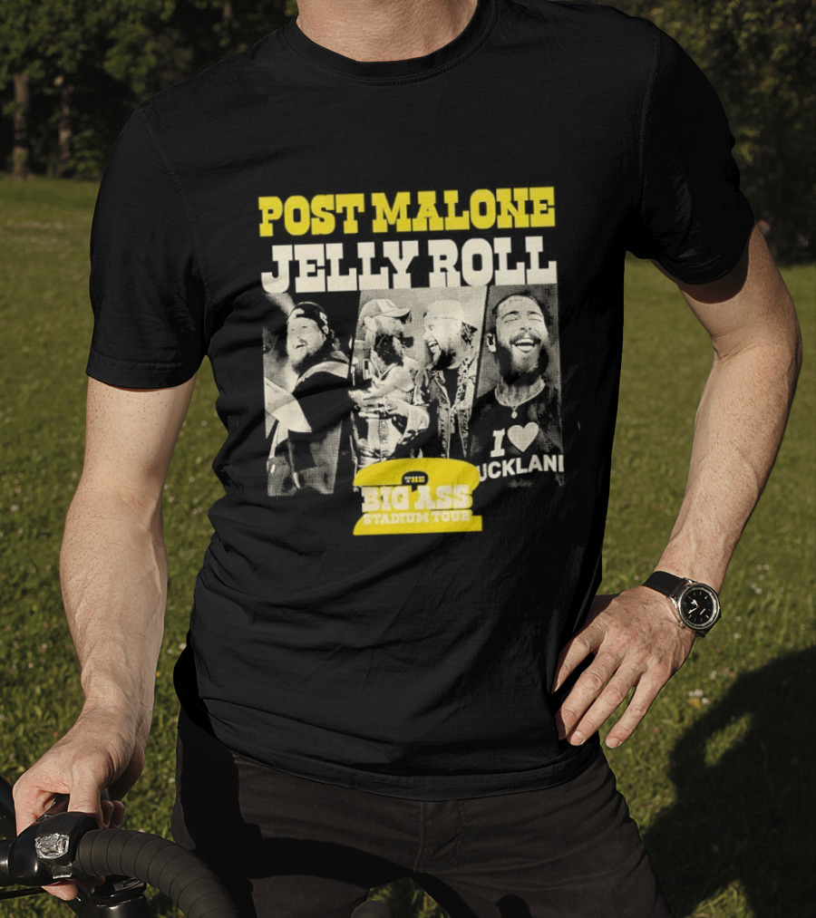 Post Malone Jelly Roll Big Ass Stadium Tour Part 2 T-Shirt