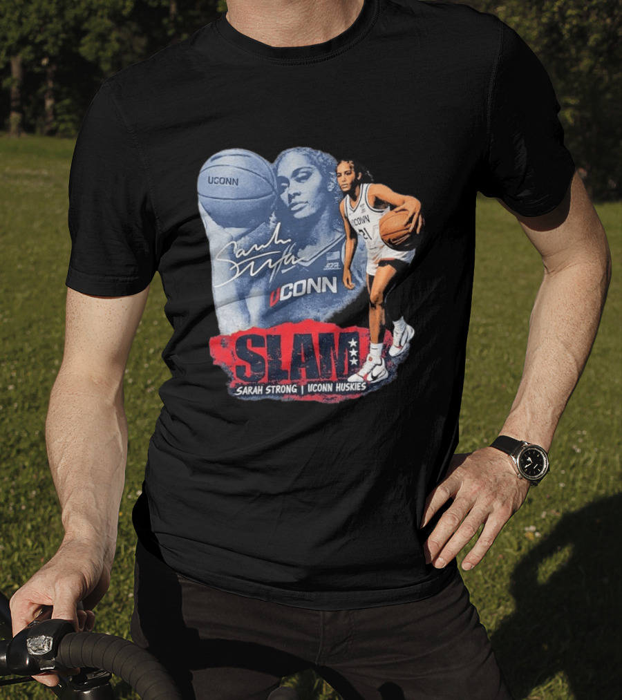 UConn Huskies SLAM Sarah Strong Basketball Legend T-Shirt