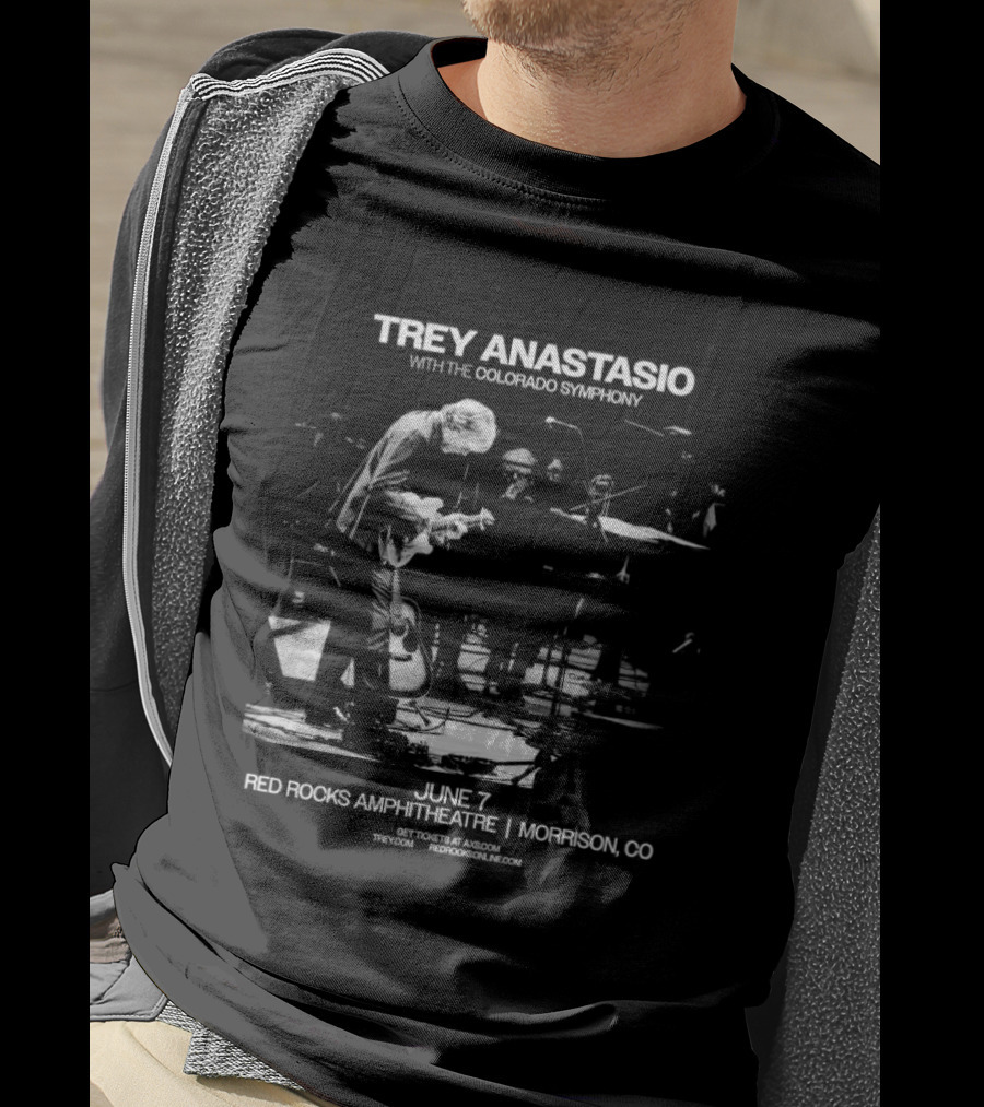 Trey Anastasio With The Colorado Symphony Live At Red Rocks Amphitheatre Morrison CO June 7 2026 T-Shirt