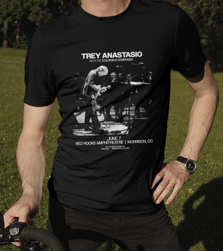 Trey Anastasio With The Colorado Symphony Live At Red Rocks Amphitheatre Morrison CO June 7 2026 T-Shirt