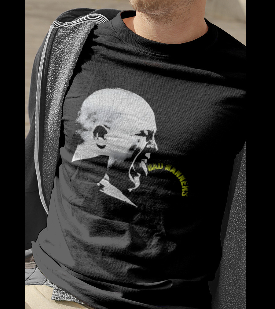 Bad Manners Buster Bloodvessel Tongue Out Profile T-Shirt