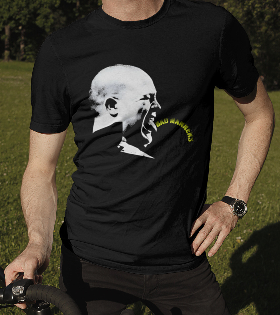 Bad Manners Buster Bloodvessel Tongue Out Profile T-Shirt