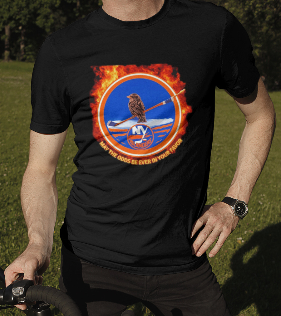May The Odds Be Ever In Your Favor NY Islanders Rally Bird Hockey T-Shirt