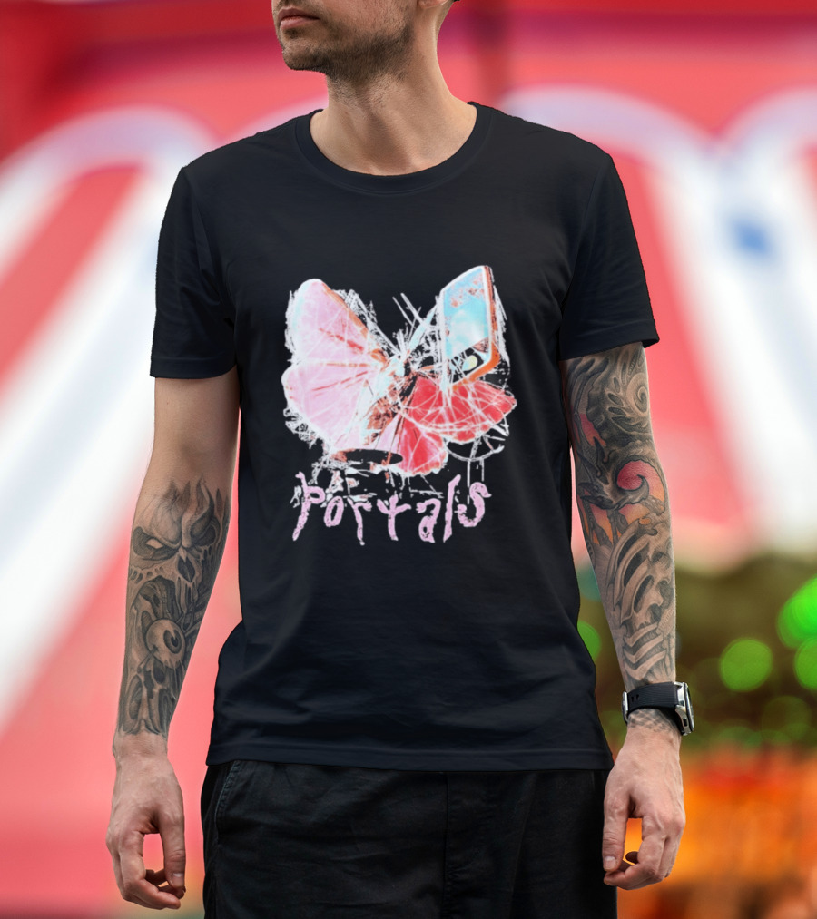 Melanie Martinez Portals Spiderweb Butterfly Phone T-Shirt