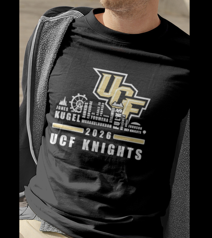 UCF Knights Kugel Campbell 2026 Skyline T-Shirt