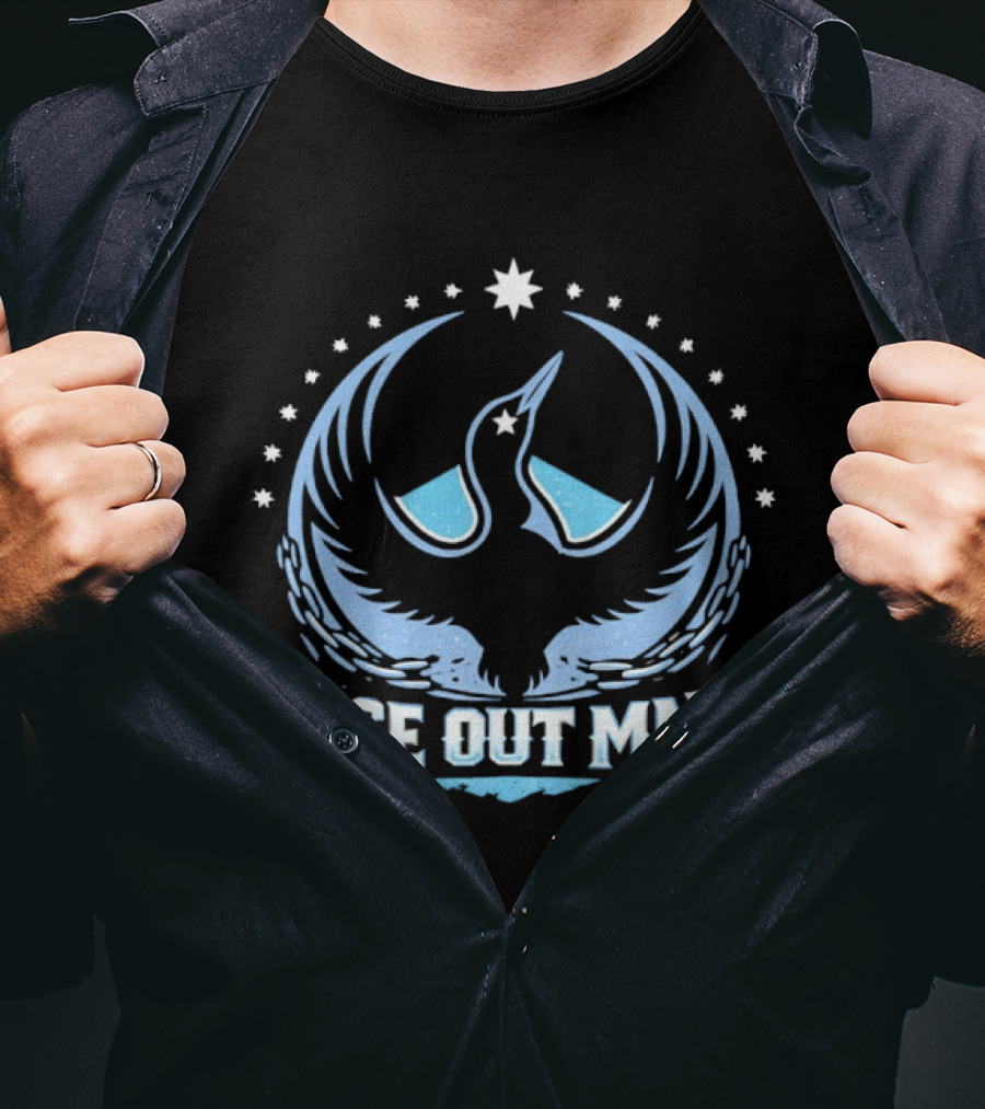 Ice Out MN Minnesota Loon Resistance Northern Star T-Shirt