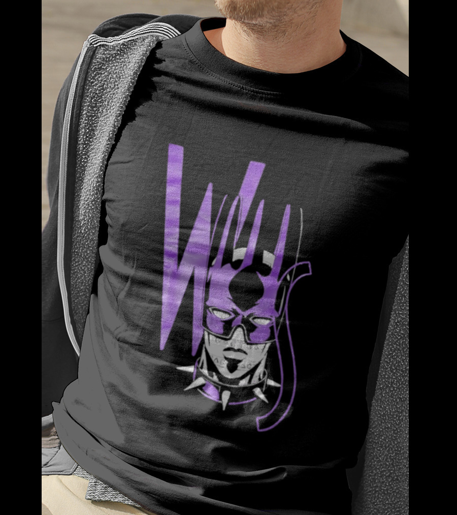 WS Whitesnake JoJo Bizarre Adventure Purple Anime Stand T-Shirt